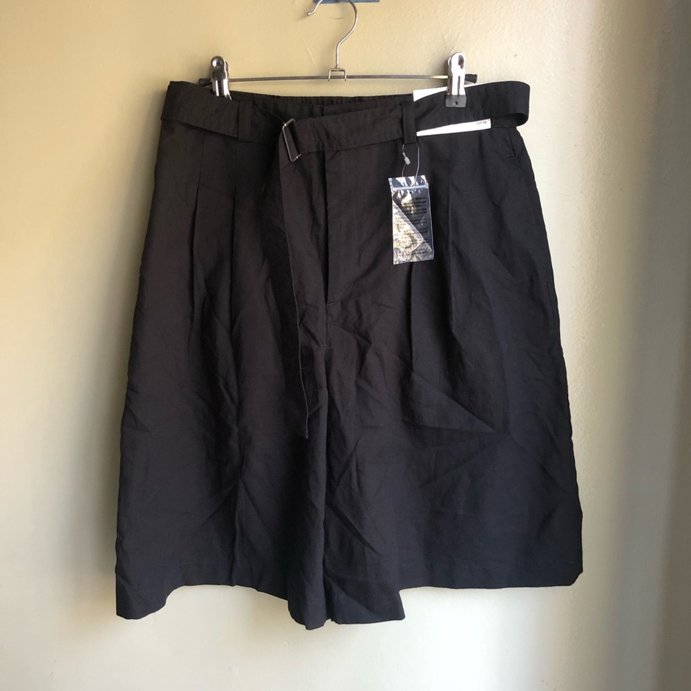 NWT! Uniqlo Womens Linen-Belted Culottes Size: M (28-29)